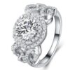 Stylish temperament zircon engagement ring