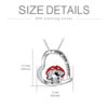 Cow Necklace 925 Sterling Silver Mushroom Cow Pendant Cute Animal Jewelry for Women Girls - Image 3