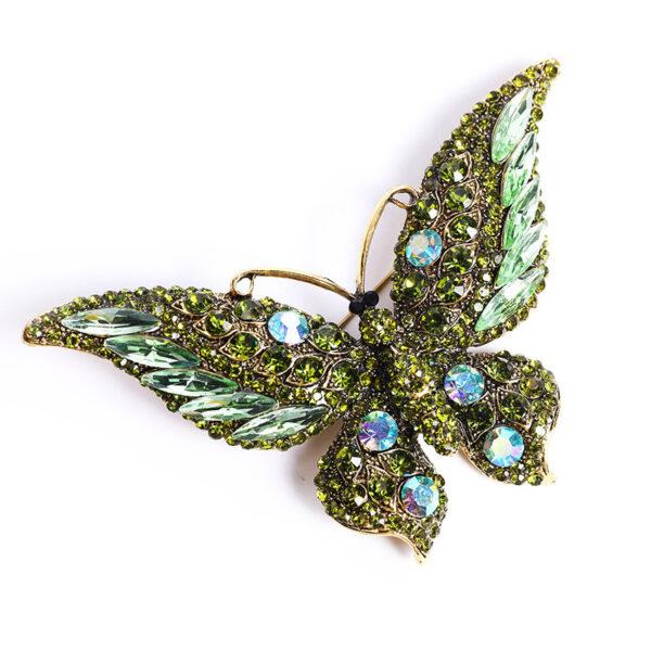 Crystal Big Butterfly Brooch Fashion Animal Insect Lady - Image 3