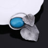 Exquisite Double Leaf Brooch Coat - Image 4
