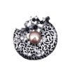 Popular Hollow Rhinestone Pearl Brooch