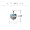 Horse Heart with Girls Pendant Necklace Gifts for Her - Image 3