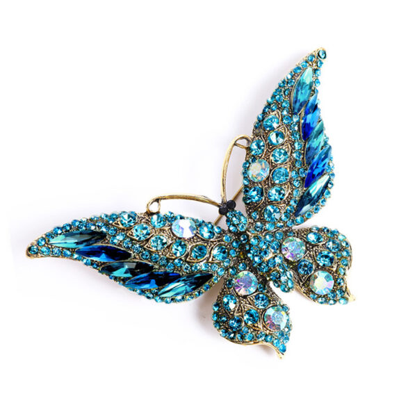 Crystal Big Butterfly Brooch Fashion Animal Insect Lady - Image 6