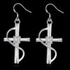 New Cross-border Popular Elongated Cross Earrings - Image 2