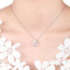 S925 Sterling Silver Clavicle Chain Necklace Simple Jewelry, Beating Heart, Micro-Inlaid Smart Pendant - Image 5