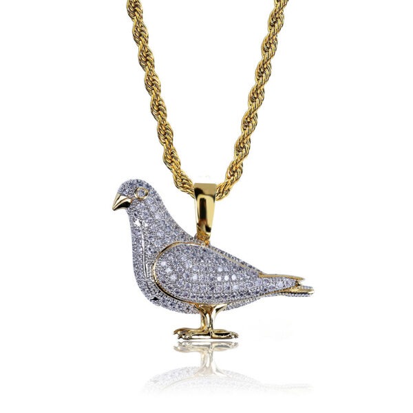 Micro Zirconia Two-color Hipster Animal Necklace - Image 3