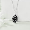 Sterling Silver Black Obsidian Tourmaline Crystal Snake Necklace Jewelry as Gifts - Image 4