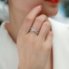 Wrap Around The Diamond Ring Luxury Fashion Set Moissanite Silver Ring - Image 7