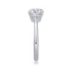 Luxury Fashion Large Diamond Wedding Ring With Moissanite Silver Ring