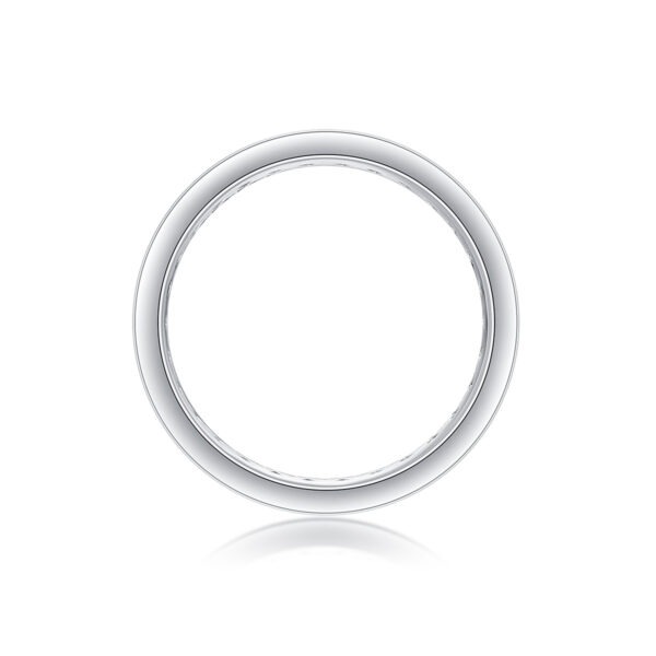 Diamond Ring Luxury Fashion Set Moissanite Silver Ring - Image 2