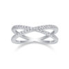Double Band Diamond Ring Luxury Fashion Set Moissanite Silver Ring - Image 5