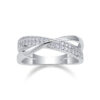 Wrap Around The Diamond Ring Luxury Fashion Set Moissanite Silver Ring - Image 5