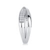 Wrap Around The Diamond Ring Luxury Fashion Set Moissanite Silver Ring - Image 3