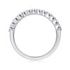 Multi-row Diamond Ring Luxury Fashion Set Moissanite Silver Ring - Image 3