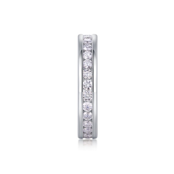Diamond Ring Luxury Fashion Set Moissanite Silver Ring - Image 5