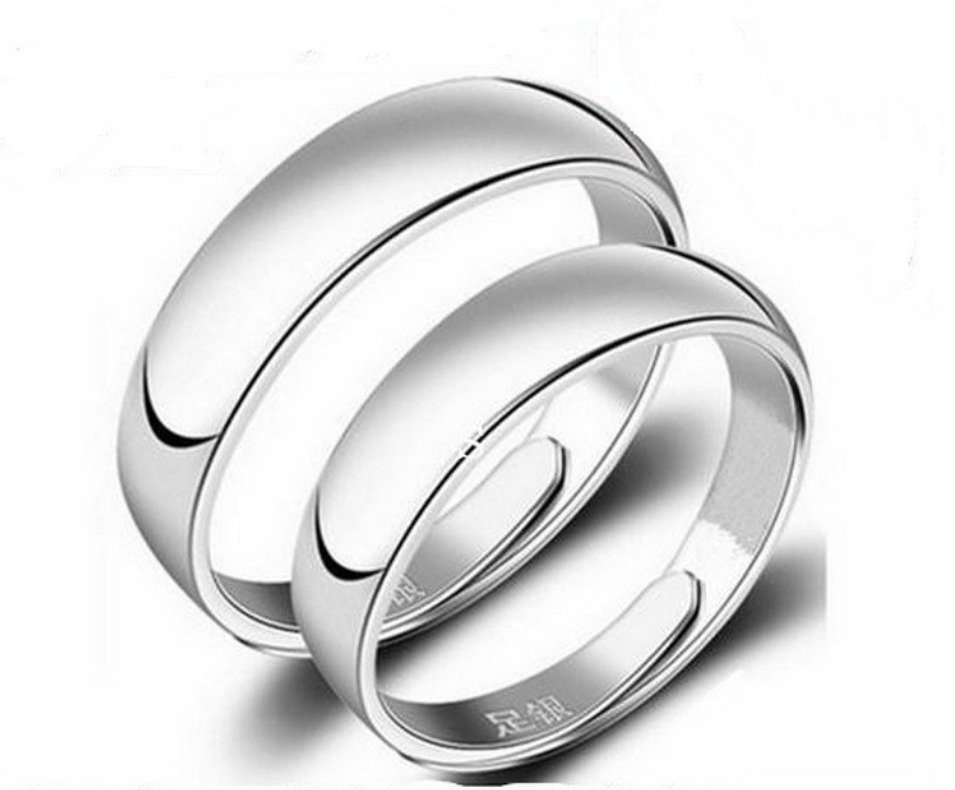 Glossy Ring Simple Men's Silver Ring - Image 10
