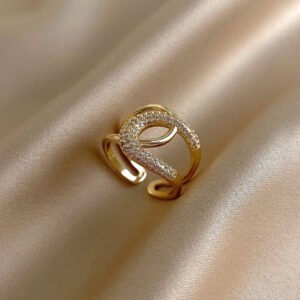 New Style Micro-Inlaid Zircon Fashion Personality Ring