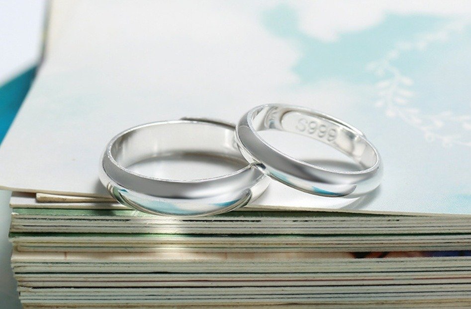 Glossy Ring Simple Men's Silver Ring - Image 9