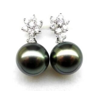 Black pearl earrings Black pearl earrings