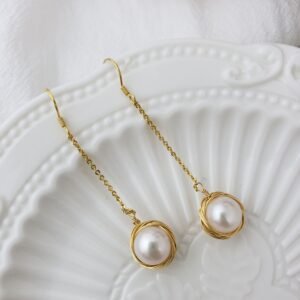 Women’s Long Pearl Earrings