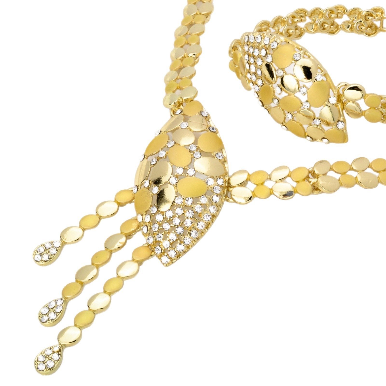Dazzling Starry Night Cheetah Gemstone Necklace - Image 4