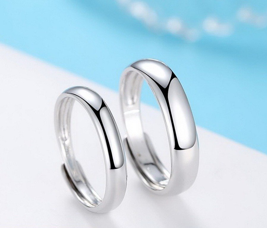 Glossy Ring Simple Men's Silver Ring - Image 6