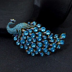 Colorful Peacock Women’s Metal Brooch