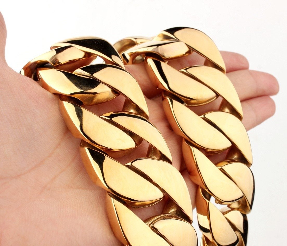 Men's Titanium Steel Vacuum Plating Casting Necklace - Image 2