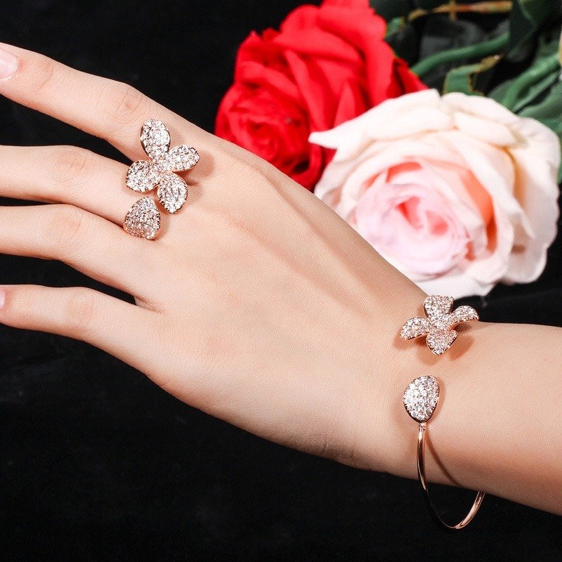 Creative Adjustable Two-piece Bracelet And Ring - Image 3
