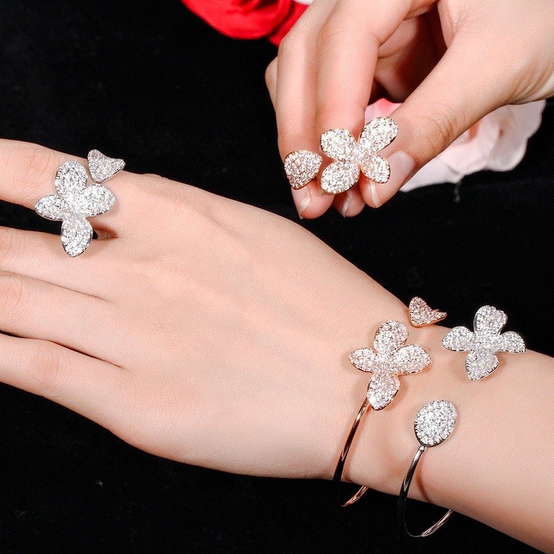 Creative Adjustable Two-piece Bracelet And Ring - Image 5