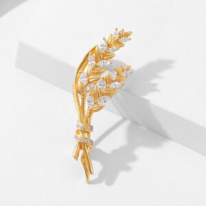 01634bd2-de4f-4932-a846-5406714ae5ce.jpg Women's Personality Temperament Sterling Silver Wheat Ear Brooch