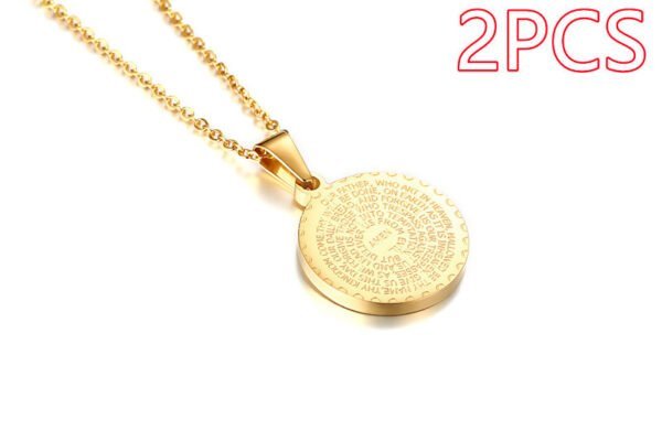 040f5716-e129-4a23-b8fc-5ff8085b7069.jpg Stainless Steel Rhinestone Prayer English Scripture Pendant