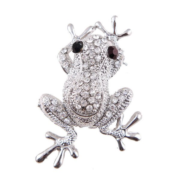 Fashion Diamond FROG PRINCE Brooch