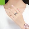 Vintage Flower Ring Silver 925 Sterling Silver Ring