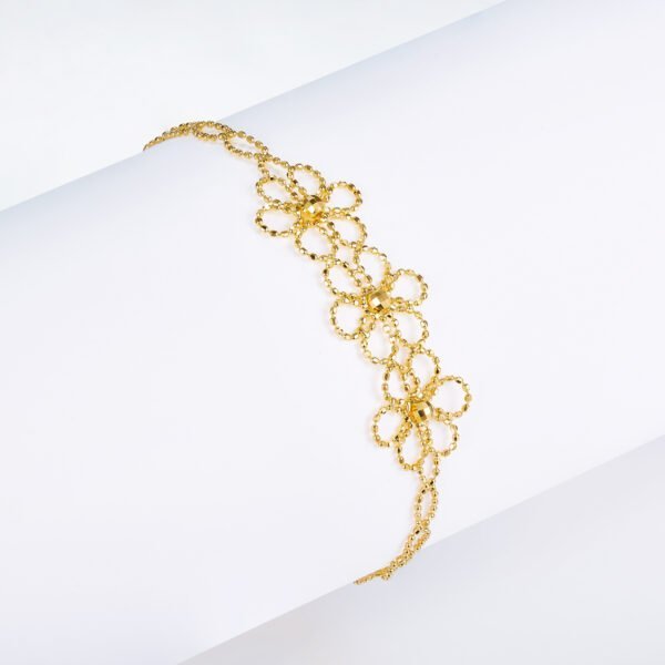 S925 Sterling Silver Flower Bracelet