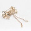 Inlaid Bowknot Tassel Temperament Simple Women's Corsage Brooch