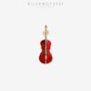 Light Luxury Violin Brooch