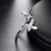 10039458515307.jpg Fashion 925 Silver Adjustable RING Sterling Silver Ring with Flower Design Cubic Zirconia Austrian Women