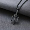 Neptune's Trident Harpoon Pendant Necklace Jewelry