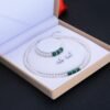 1116656811880.jpg Agate Pearl Necklace Bracelet Ear Stud Set