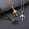 Neptune's Trident Harpoon Pendant Necklace Jewelry