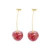 Red Temperament Fashionable Cherry Earrings