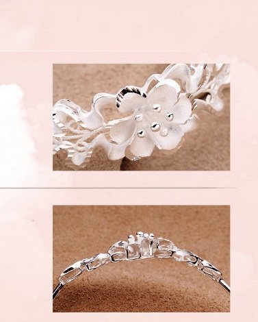 Woman Adjustable Flower Bracelet
