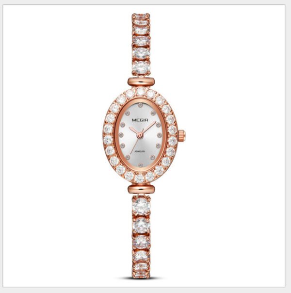 Light luxury diamond quartz watch