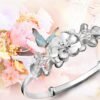 Woman Adjustable Flower Bracelet