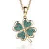 Sterling Silver Necklace Four Leaf Clover