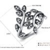 Tree of Life Black Vintage Rings