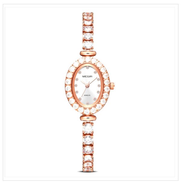Light luxury diamond quartz watch