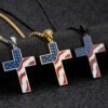 135126850130685.jpg USA Flag Cross Necklace