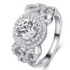 Stylish temperament zircon engagement ring